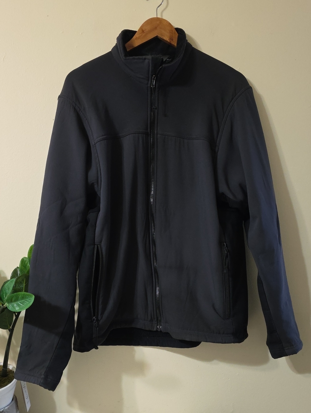 Vintage MEC Men's Polartec Zip Up Jacket - Colorblock Grey/Black - XL